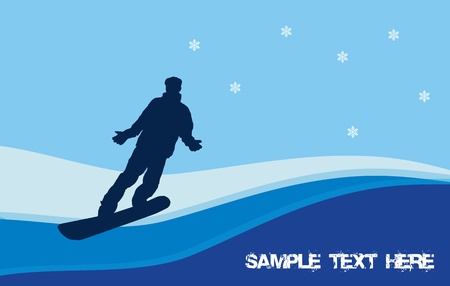 snowboarding のイラスト素材