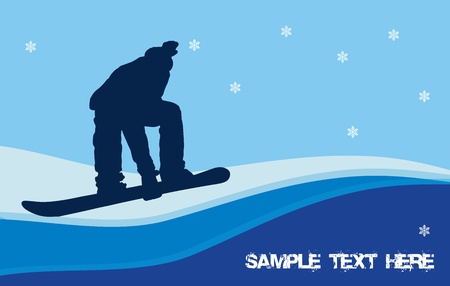 snowboarding のイラスト素材