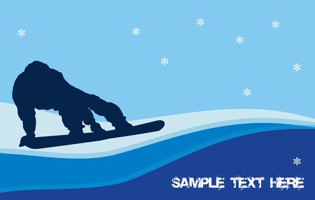 snowboarding のイラスト素材