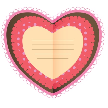 Beautiful card with heartのイラスト素材