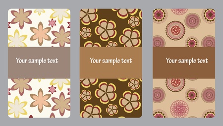 Vector set of modern beautiful business cardsのイラスト素材