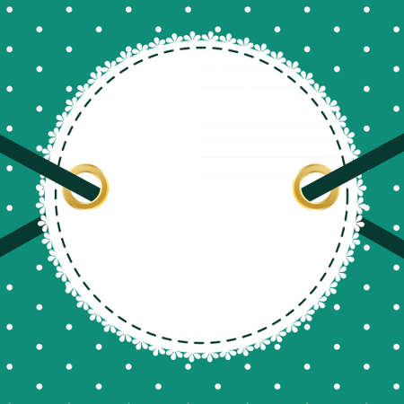 Greeting scrap retro background with empty photo blank  vector illustrationのイラスト素材