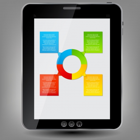 Tablet icon illustrationのイラスト素材