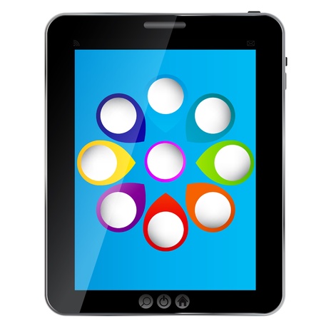 Abstract  design Tablet. Vector illustrationのイラスト素材