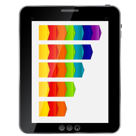 Abstract  design Tablet. Vector illustrationのイラスト素材