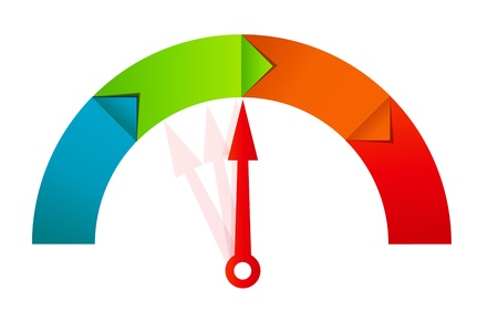 Concept of colorful banners with arrows for different business design. Vector illustrationのイラスト素材