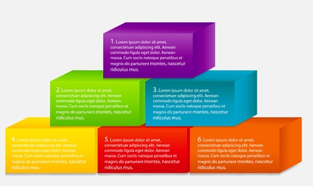 Concept of colorful banners with arrows for different business design. Vector illustrationのイラスト素材