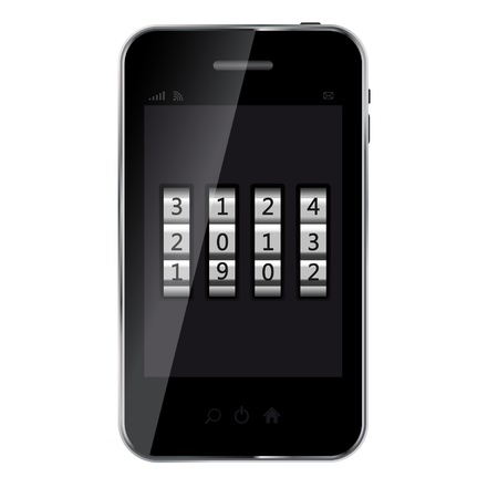 Abstract design mobile phone with gold coin money concept   illustrationのイラスト素材