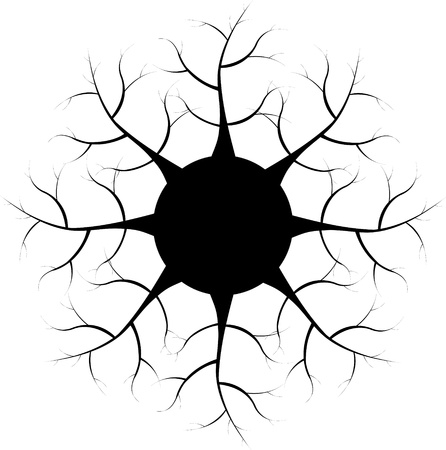 Black and white hypnotic background のイラスト素材