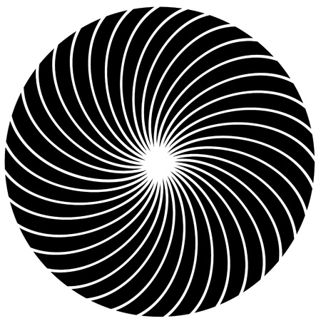 Black and white hypnotic background のイラスト素材