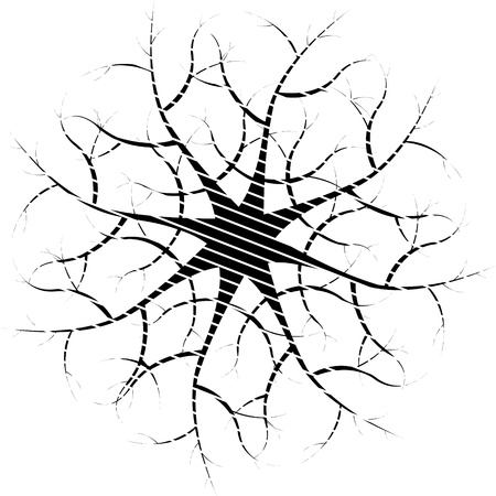 Black and white hypnotic background のイラスト素材