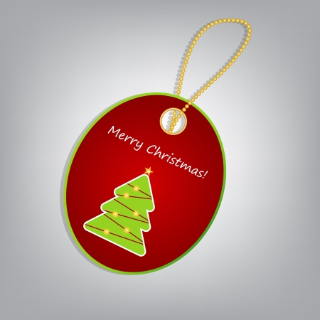 Christmas label のイラスト素材