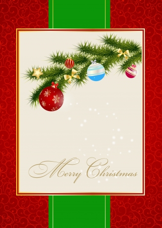 Abstract beauty Christmas and New Year invitation background. Vector illustrationのイラスト素材