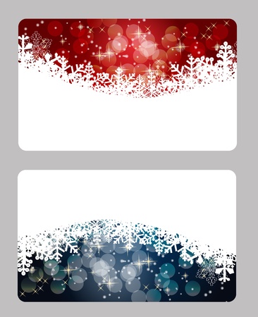 Set of christmas / New Year banners (cards) のイラスト素材
