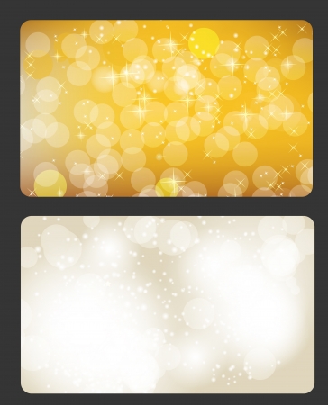 Set of cards with Christmas BALLS, stars and snowflakes, illustrationのイラスト素材