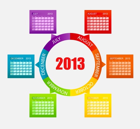 Calendar 2013  Part 2  のイラスト素材