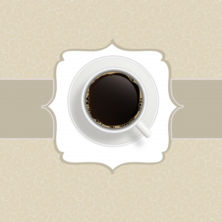 coffee invitation backgroundのイラスト素材