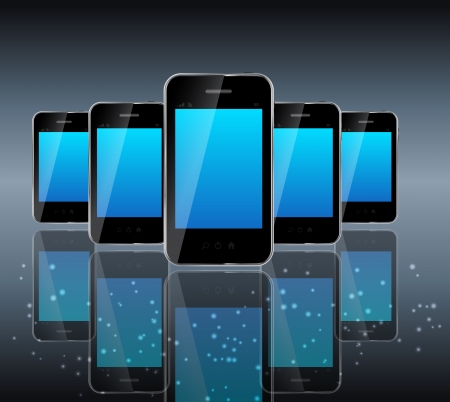 Abstract design phone for different business design   のイラスト素材
