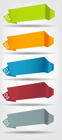 Abstract origami speech bubble vector backgroundのイラスト素材