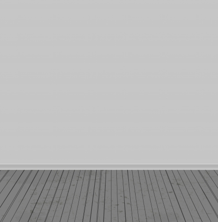 The white walls and old wooden floor  illustrationのイラスト素材