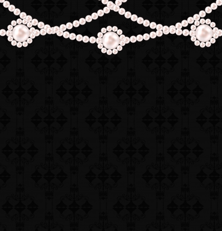 Beauty pearl background vector illustrationのイラスト素材