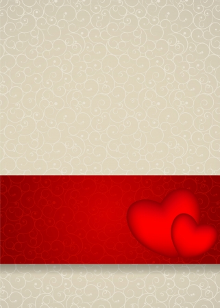 Valentines day card, vector illustrationのイラスト素材