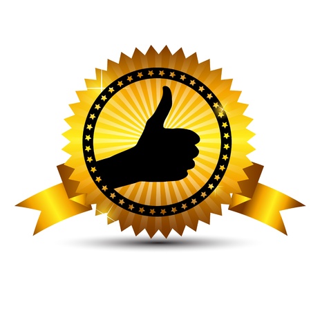 Vector best choice  label with gold ribbon のイラスト素材