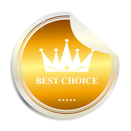 Vector Best choice label  stickerのイラスト素材