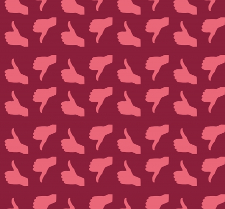 Hand signal on white  Seamless  vector illustration のイラスト素材