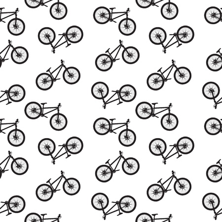 bike seamless pattern vector illustartionのイラスト素材