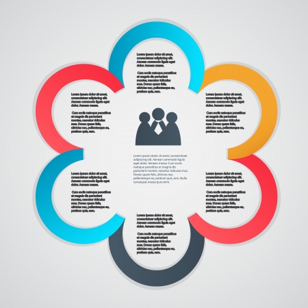 Infographic template vector illustrationのイラスト素材