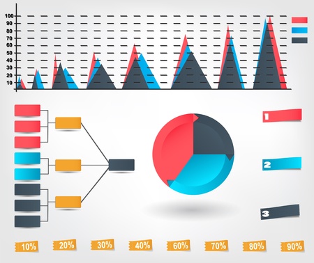 Infographic template business vector illustrationのイラスト素材