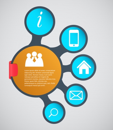 Infographic template business vector illustrationのイラスト素材