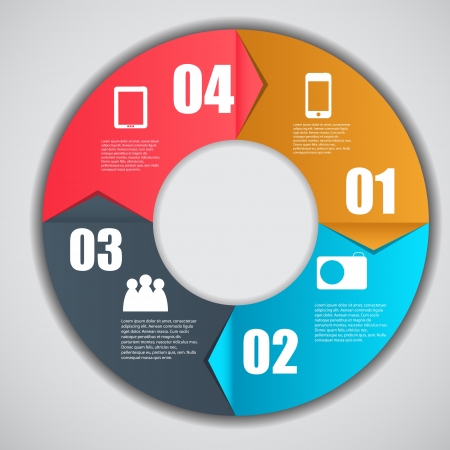 Infographic template business vector illustrationのイラスト素材