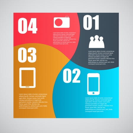 Infographic template business vector illustrationのイラスト素材