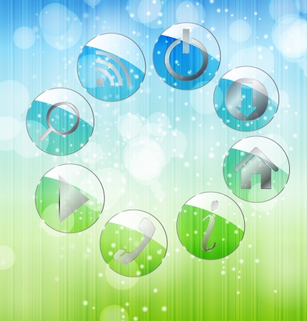 Icon set for web  illustration のイラスト素材