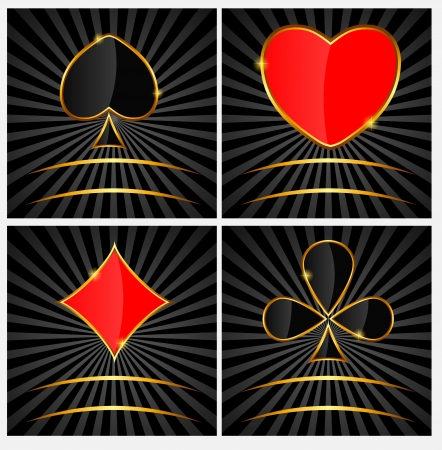 Abstract background with card suits for design  Vector illustratのイラスト素材