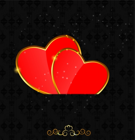 Valentines day love  heart backgroundのイラスト素材