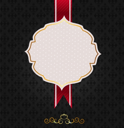 Vintage background with golden frame vector illustrationのイラスト素材