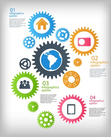 Infographic business template vector illustrationのイラスト素材