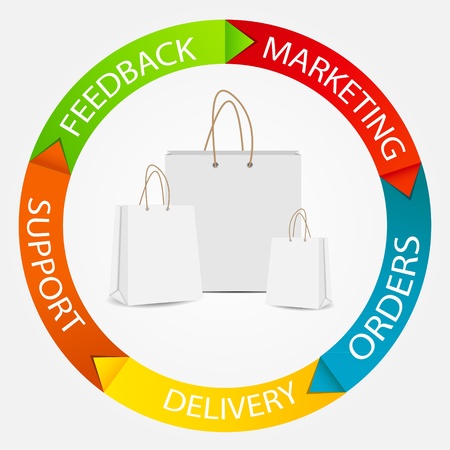 Infographic business template vector illustrationのイラスト素材