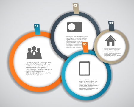 Infographic business template のイラスト素材