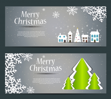 Abstract beauty Christmas and New Year banner. vector illustrationのイラスト素材