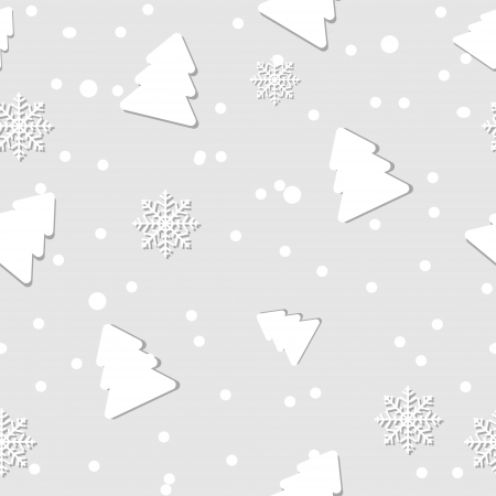 Abstract beauty Christmas and New Year seamless pattern background. vector illustrationのイラスト素材