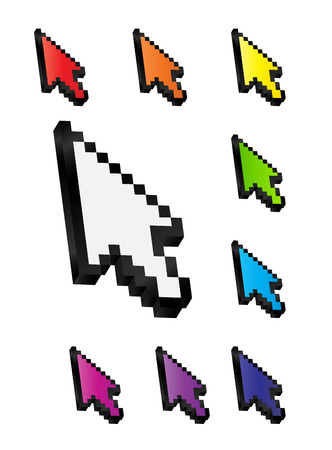 Mouse arrow cursor vector illustrationのイラスト素材