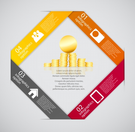 Infographic business template vector illustrationのイラスト素材