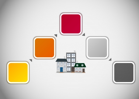 Infographic business template vector illustrationのイラスト素材