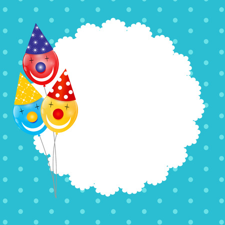 Color Glossy Balloons Background Vector Illustrationのイラスト素材