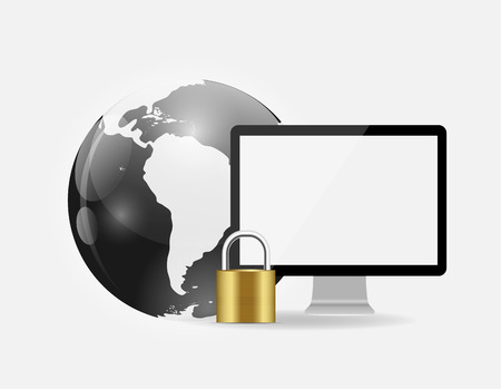 Internet Security Icon Vector Illustrationのイラスト素材