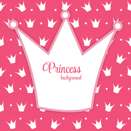 Princess Crown  Background Vector Illustration.のイラスト素材